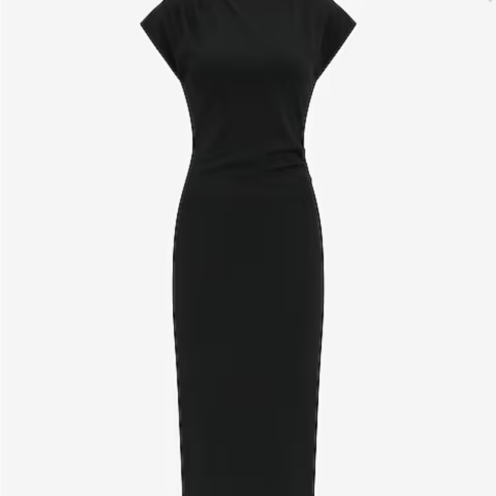 Express Sleek Black Maxi Dress